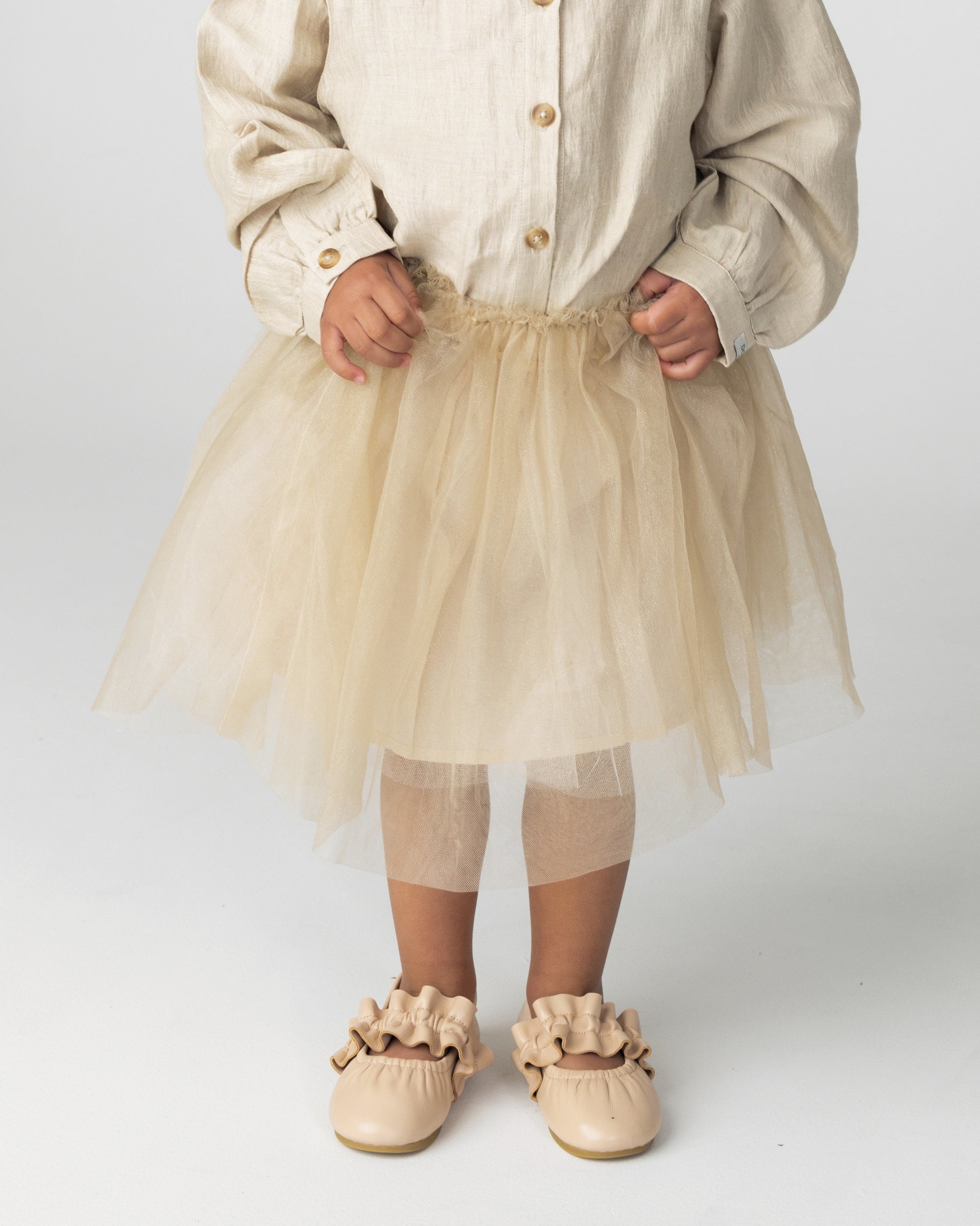 Pien Skirt | Soft Taupe Metallic