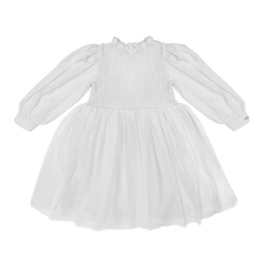 Janice Dress | Crispy White