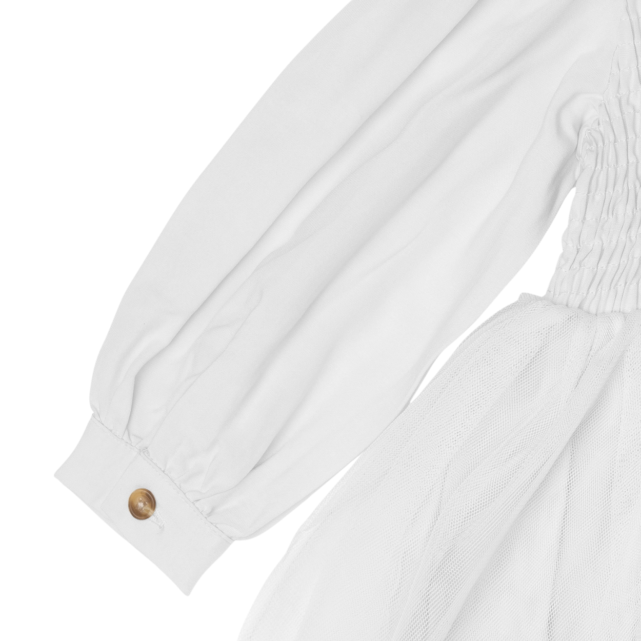 Janice Dress | Crispy White