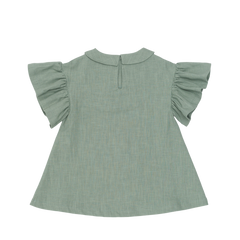 Capucine Linen Dress | Desert Green