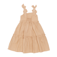 Janne Linen Dress | Light Coral