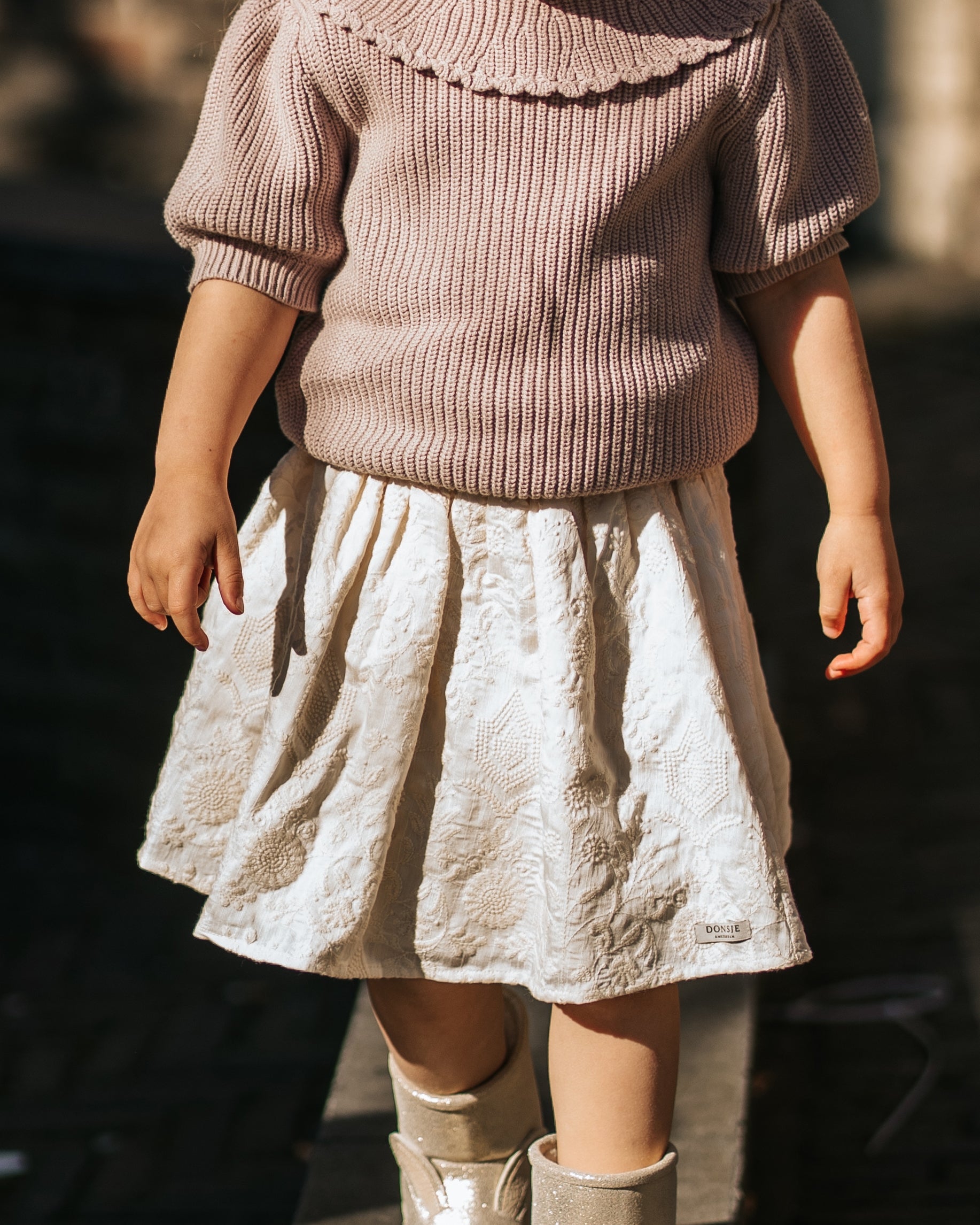 Raylen Skirt | Warm White Flowers