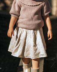 Raylen Skirt | Warm White Flowers