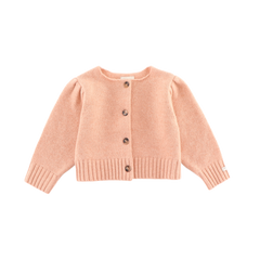 Amynda Merino Wool Cardigan | Cloudy Rose Melange