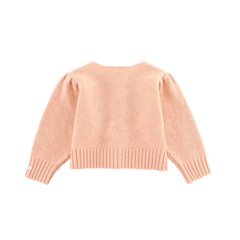 Amynda Merino Wool Cardigan | Cloudy Rose Melange