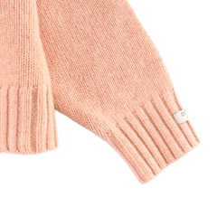 Amynda Merino Wool Cardigan | Cloudy Rose Melange