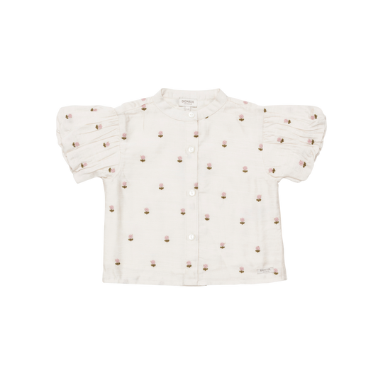 Ezrah Blouse | Roses | Warm White