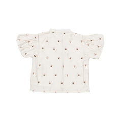 Ezrah Blouse | Roses | Warm White