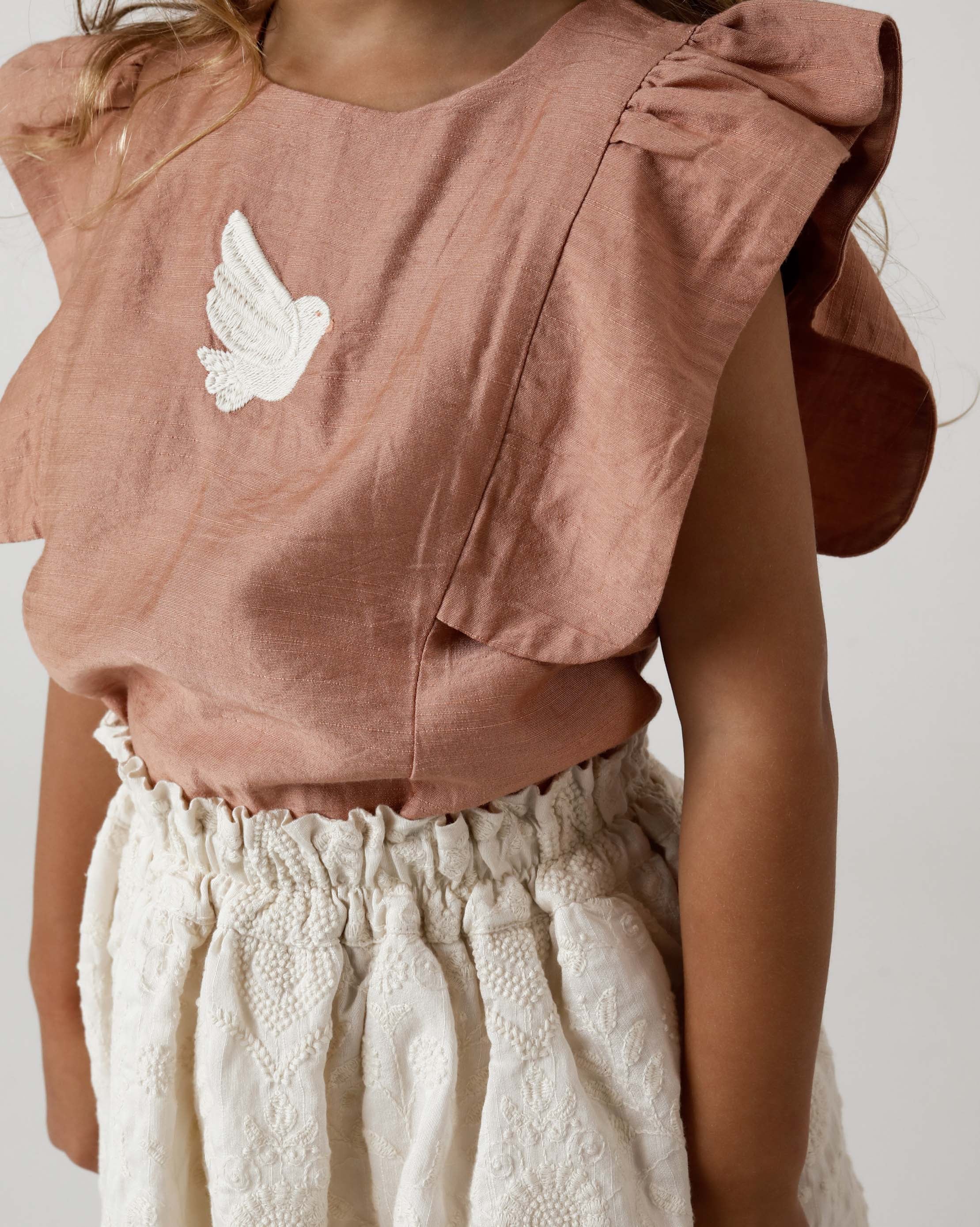 Cathi Top | Dove | Cloudy Rose
