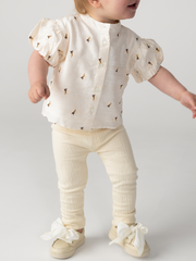 Ezrah Blouse | Bees | Warm White