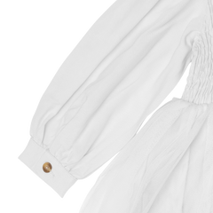 Janice Dress | Crispy White