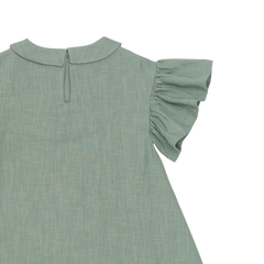 Capucine Linen Dress | Desert Green