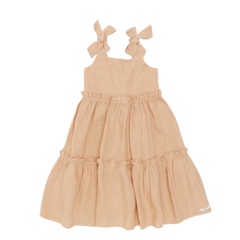 Janne Linen Dress | Light Coral