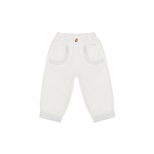 Josefine Trousers | White Sand Melange
