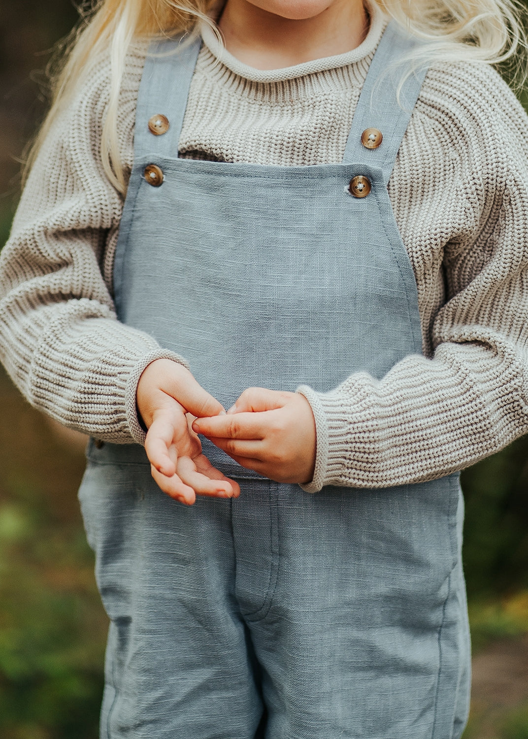 Jaylen Linen Overalls | Sky Blue