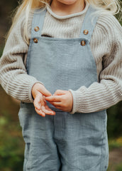 Jaylen Linen Overalls | Sky Blue