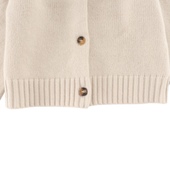 Amynda Merino Wool Cardigan | Soft Sand