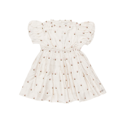 Clarize Dress | Roses | Warm White