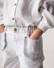 Josefine Trousers | White Sand Melange